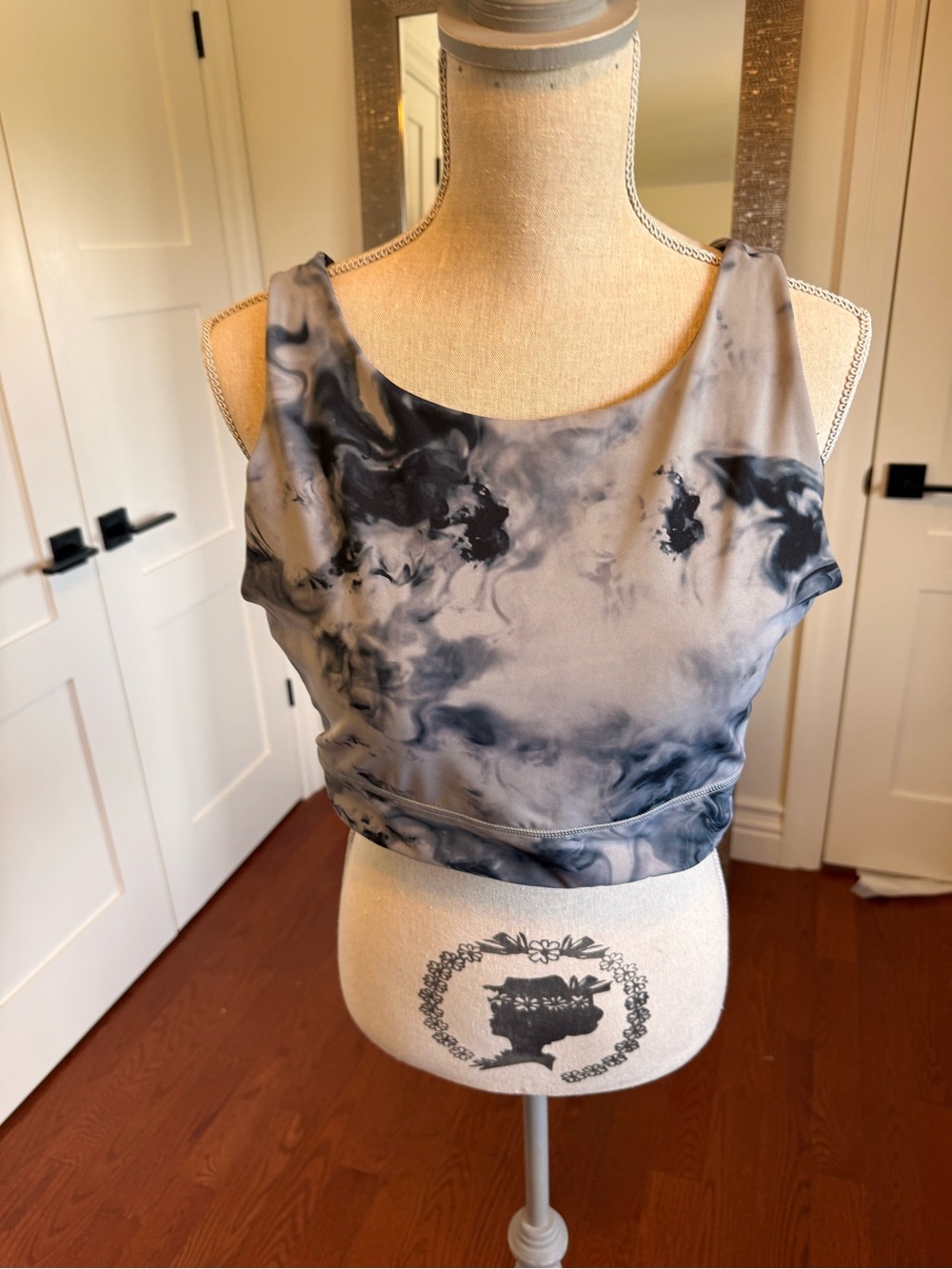 Lole Step-Up Sports Bra Tie-Dye Gray/Black